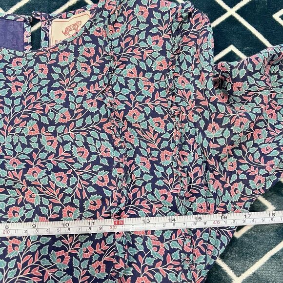 Banjanan Miranda Long Sleeve Dress Mini Floral Print Size Small Cottagecore - Picture 14 of 16